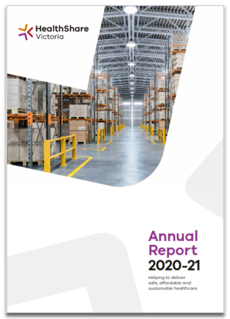 Annual report cover shadow